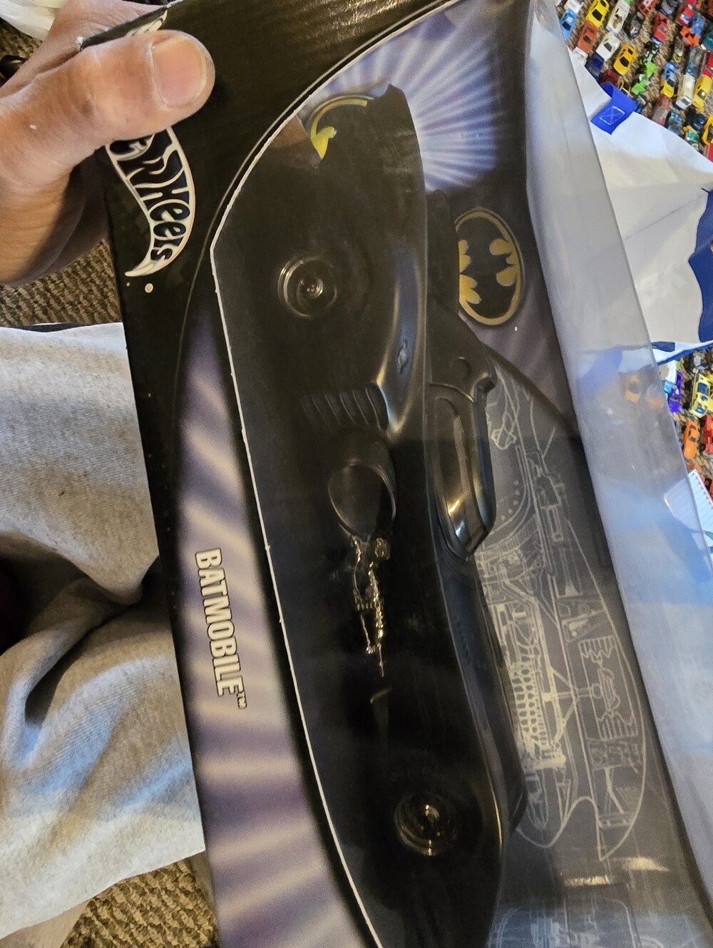 Vintage Batman Batmobile The Dark Knight Tumbler 1:18 HOTWHEELS New In Box